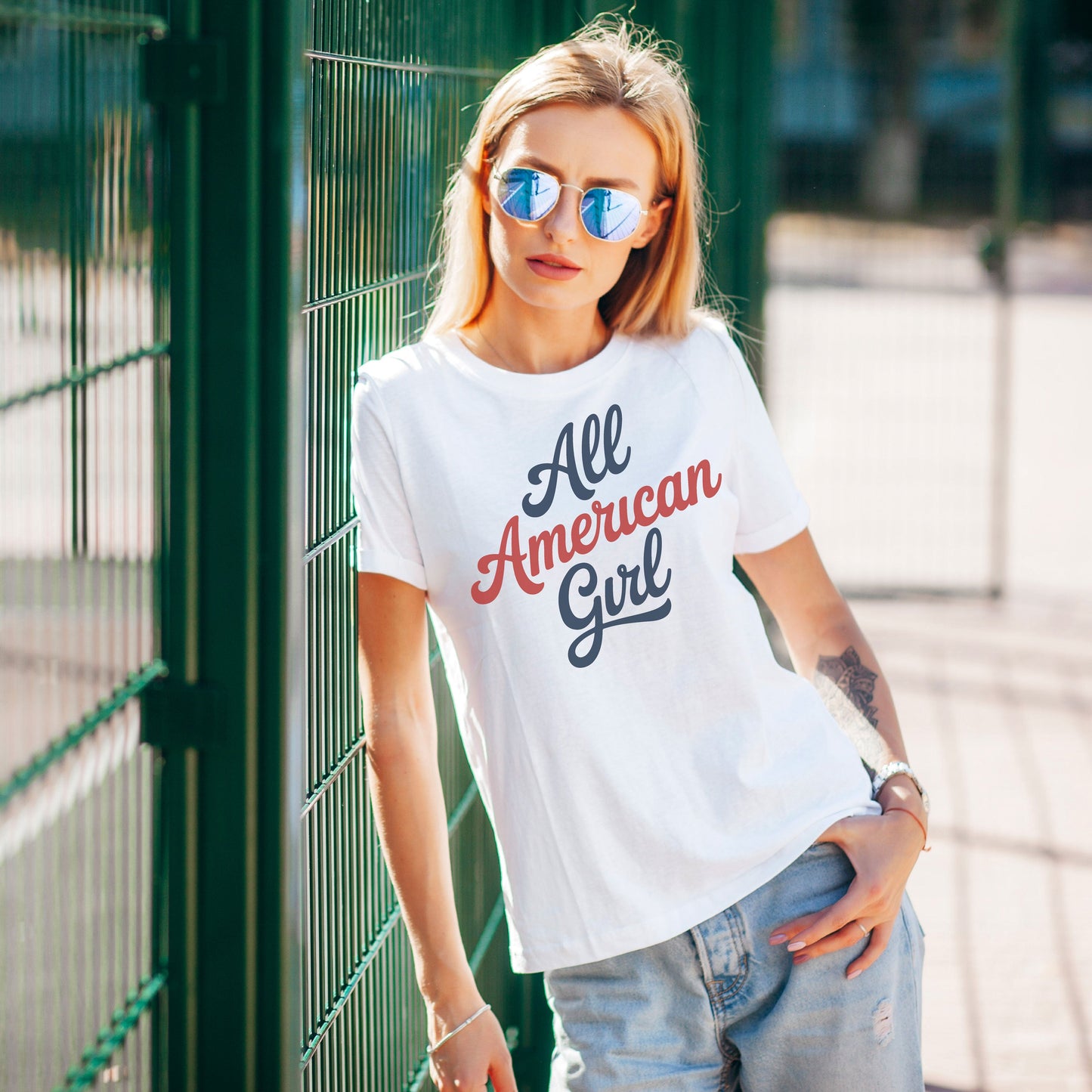 All American Girl Message Tee 1 from America The Beautiful®