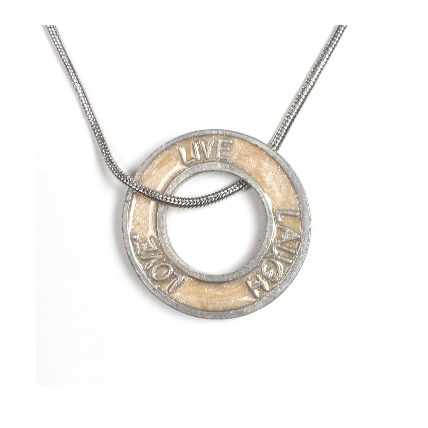 Live Laugh Love® Loop Pendant Necklace - Pink