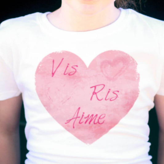 Girls Frenchie French Tee by Give Laugh Love™