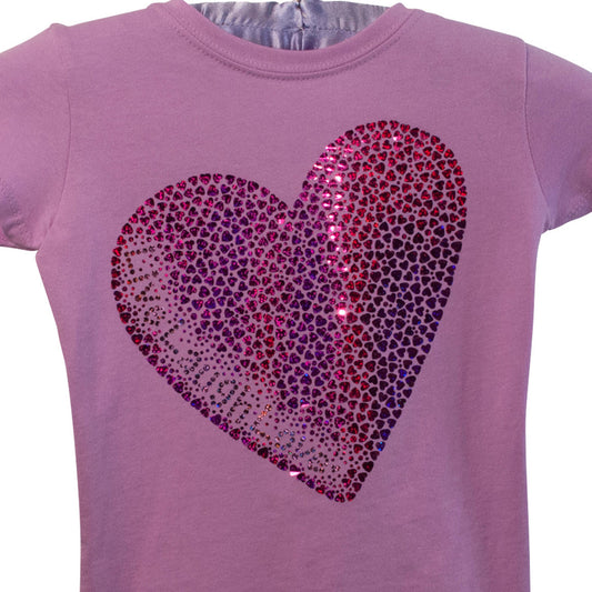 Live Laugh Love™ Heart Mermaid Scales Embers Red Tee