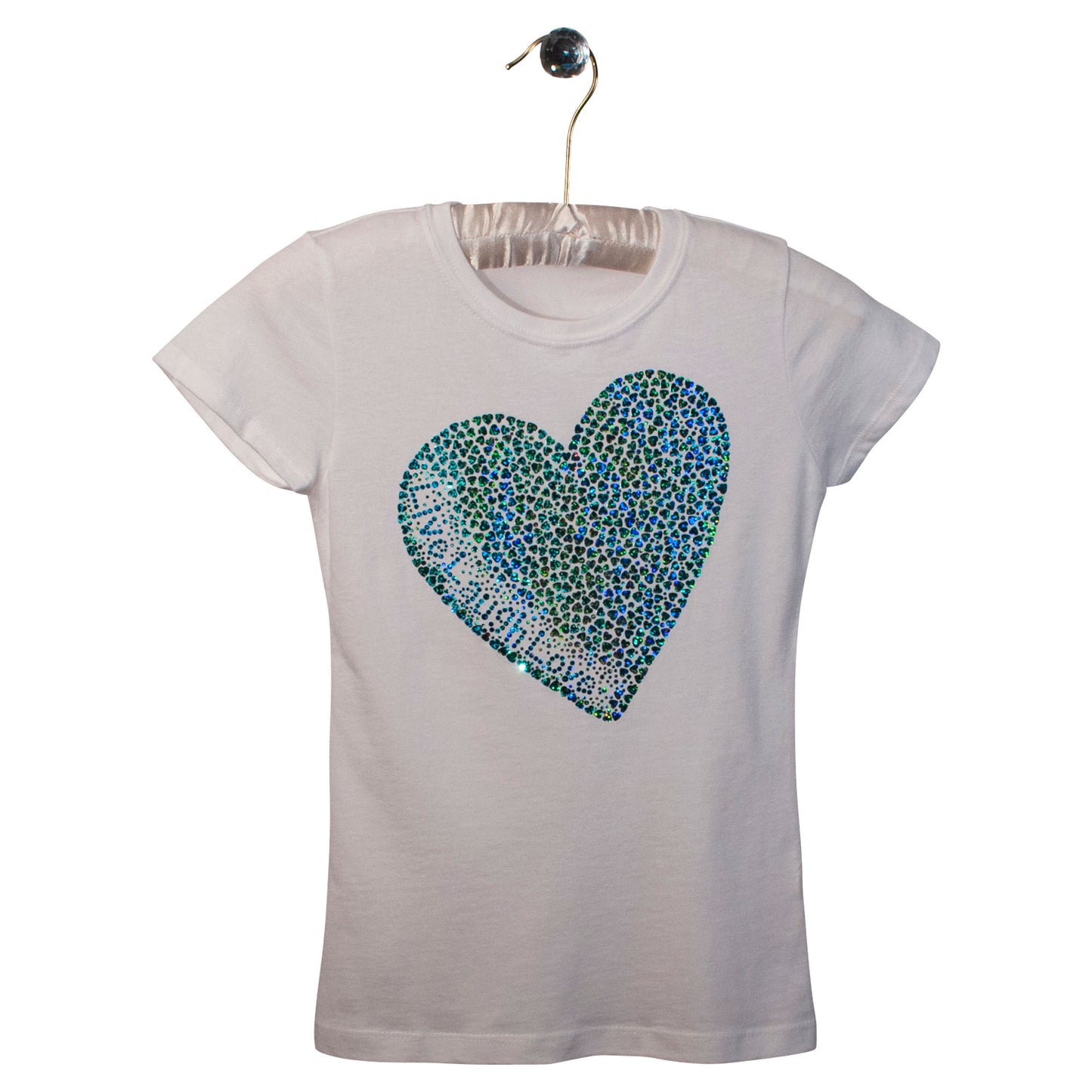 Live Laugh Love® Azure Mermaid Scales Heart Tee