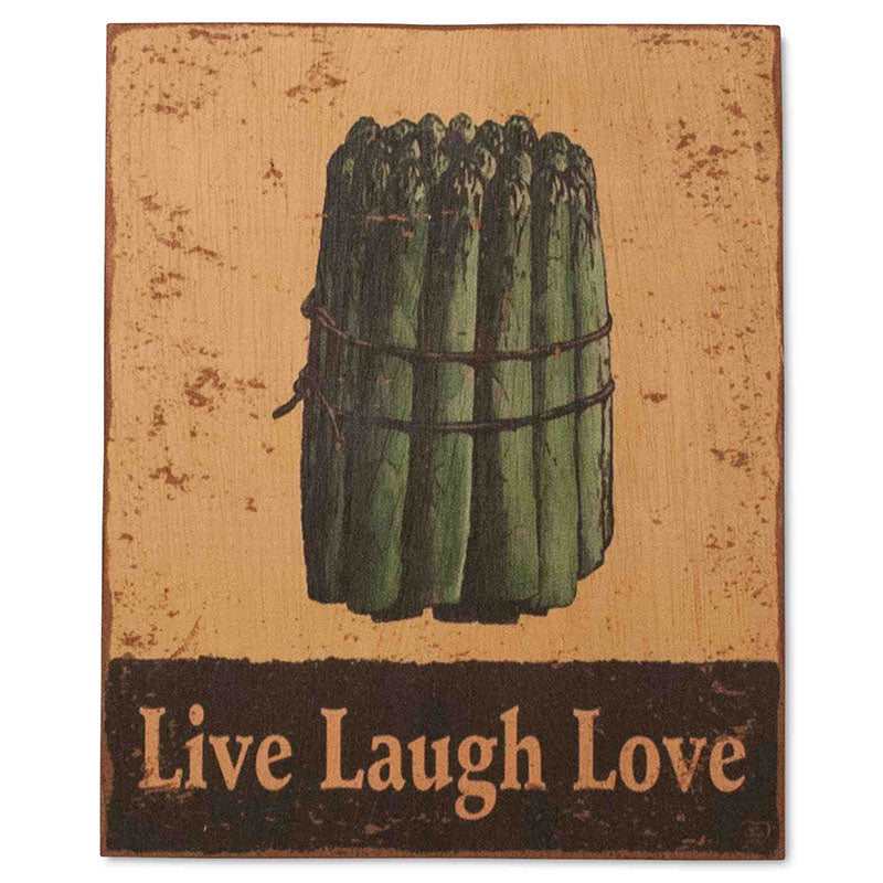 Farmstand Asparagus Wood Wall Plaque for Kitchen by Live Laugh Love®