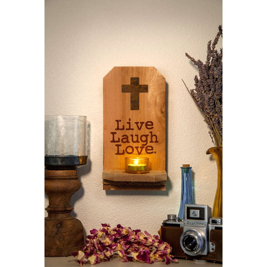 Live Laugh Love® Faithful Wall Sconce
