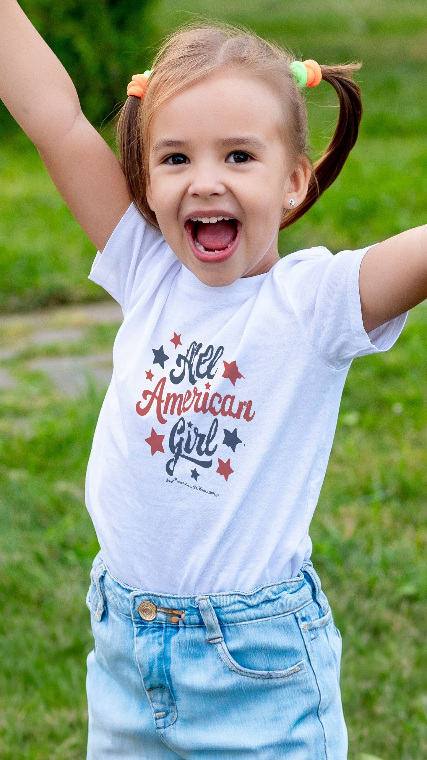 All American Girl Message Tee 1.0 from America The Beautiful® - Toddler