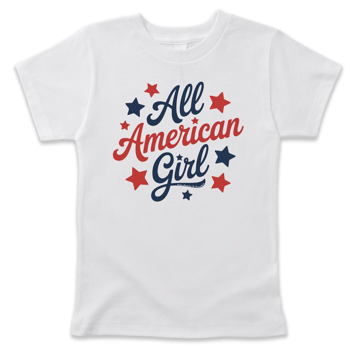 All American Girl Message Tee 1.0 from America The Beautiful® - Toddler