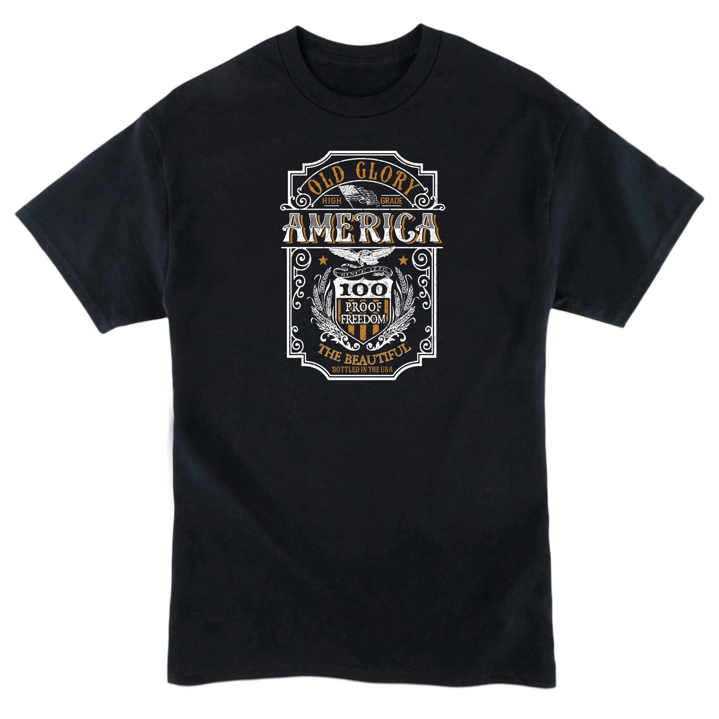 100 Proof Freedom Mens T-shirt by America The Beautiful®