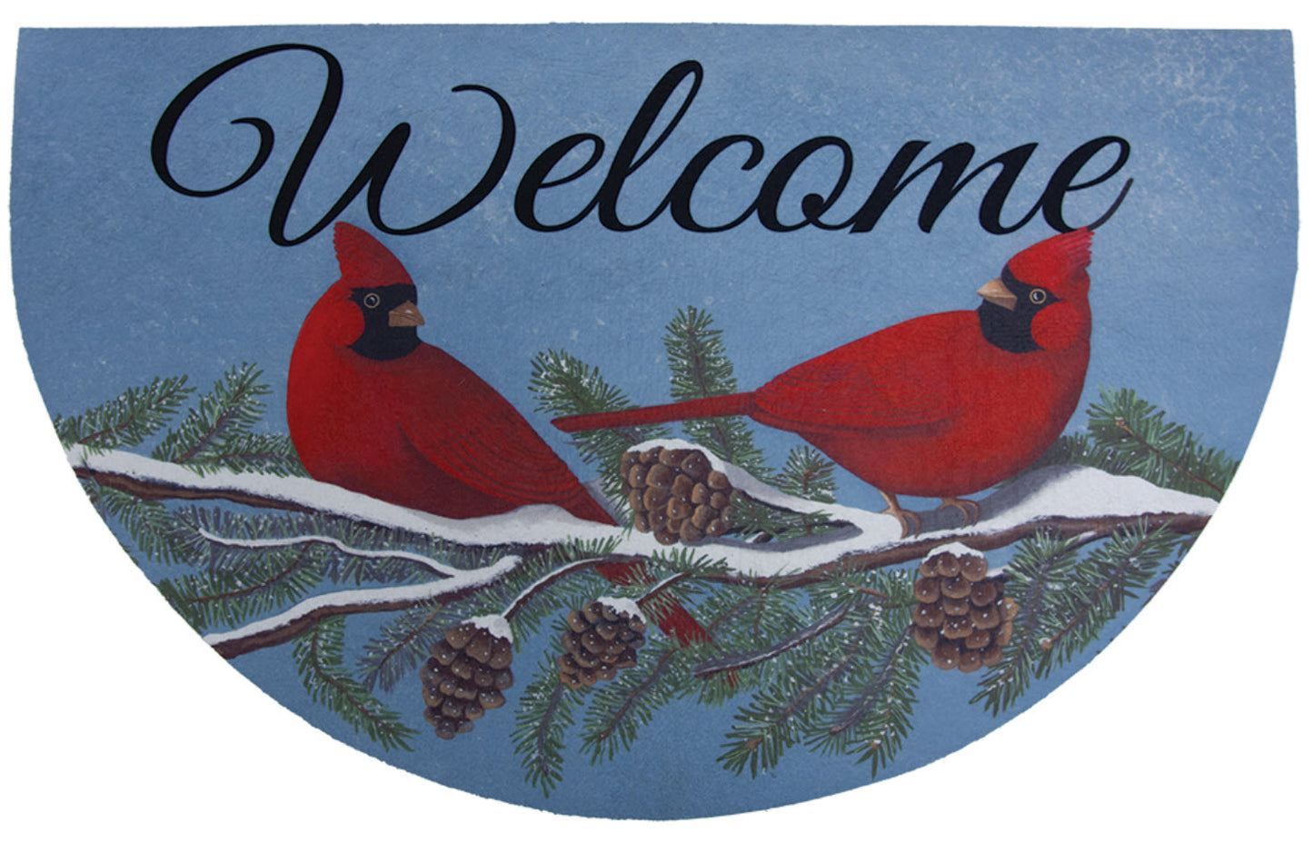 Holiday Cardinals Door Mat by Give Laugh Love®