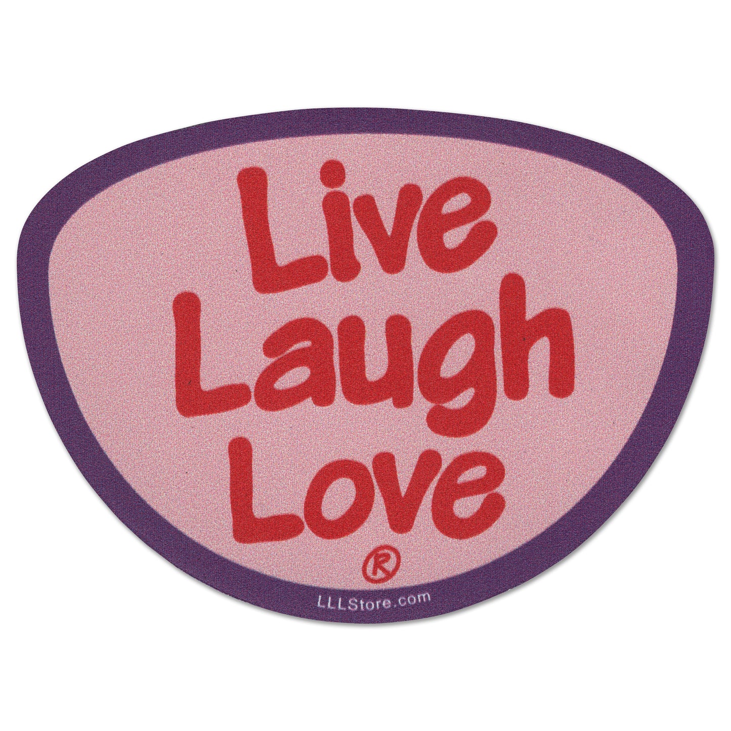 Live Laugh Love® Decorative Message Magnet - Red on Pink