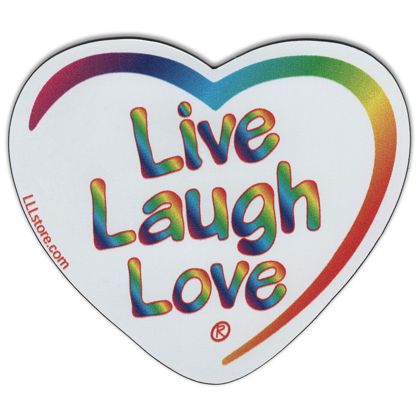 Live Laugh Love® Decorative Heart Shape Message Magnet - Tie Dye