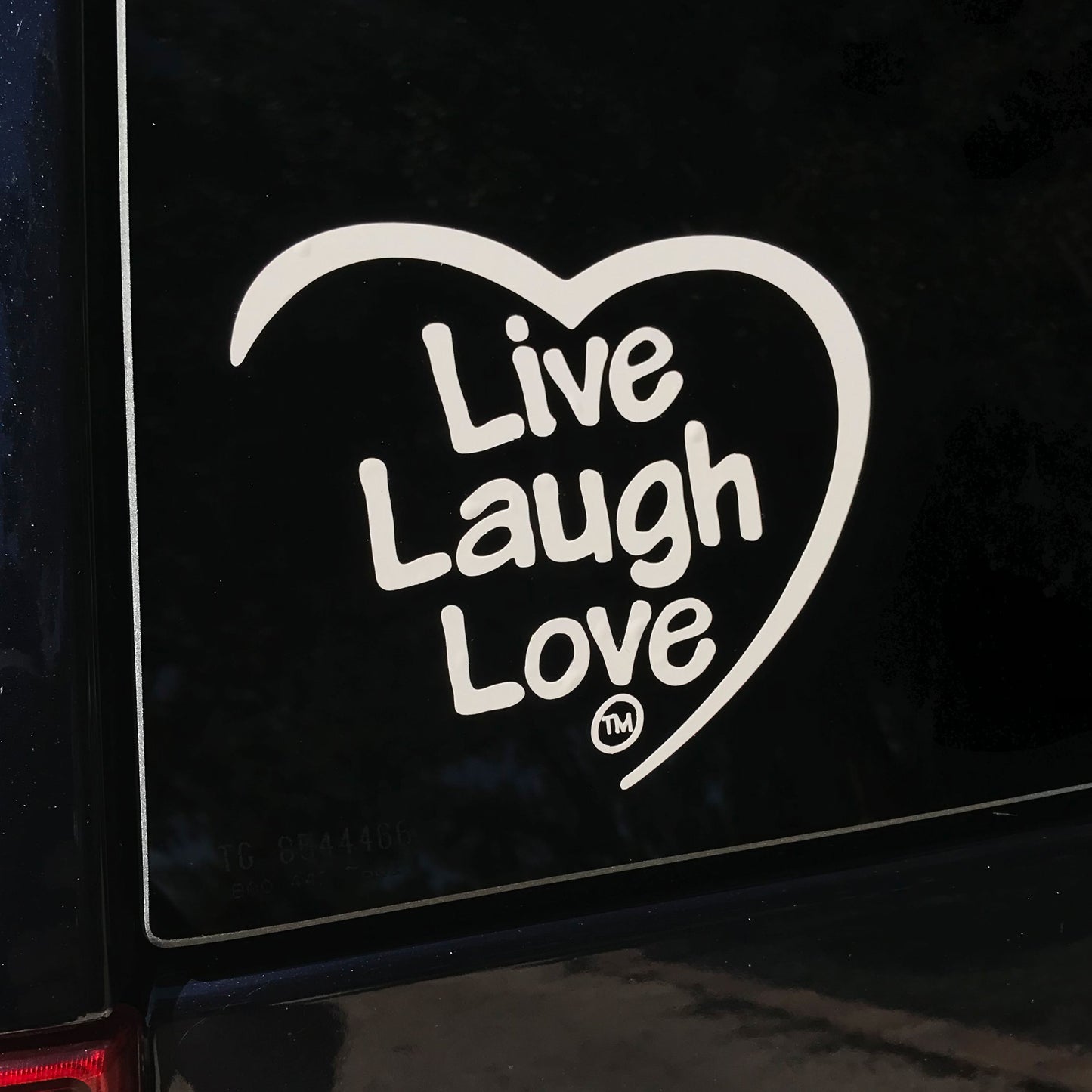 Live laugh Love White Decal, Sticker
